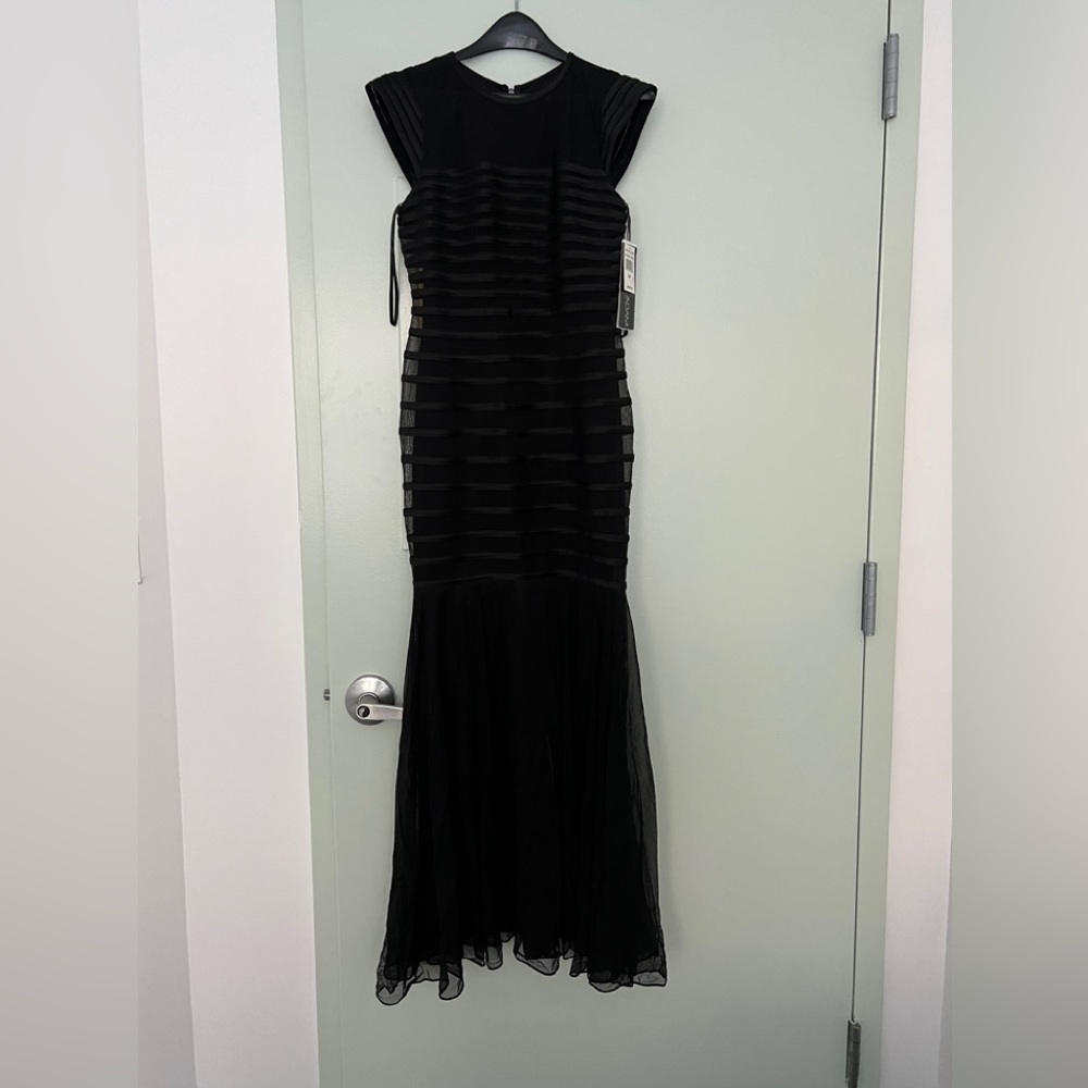 Long black mermaid evening gown